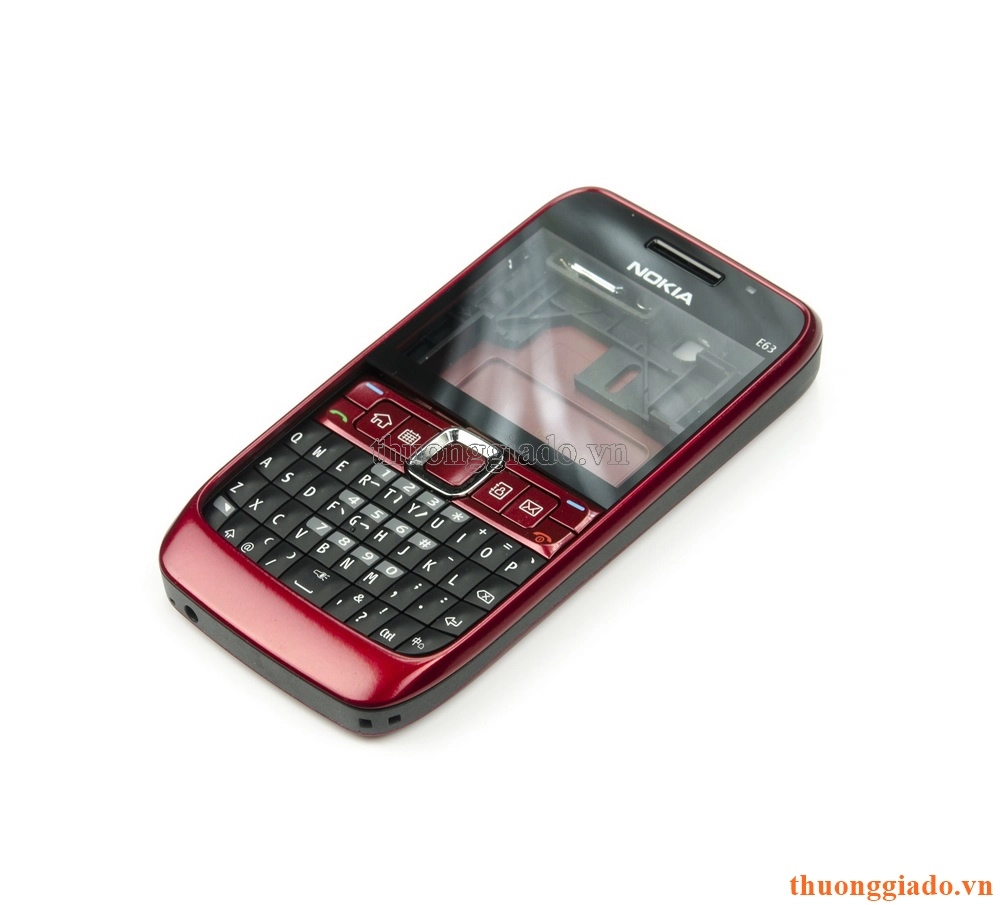 Vỏ Nokia E63 Màu Đỏ (Hàng zin theo máy)
